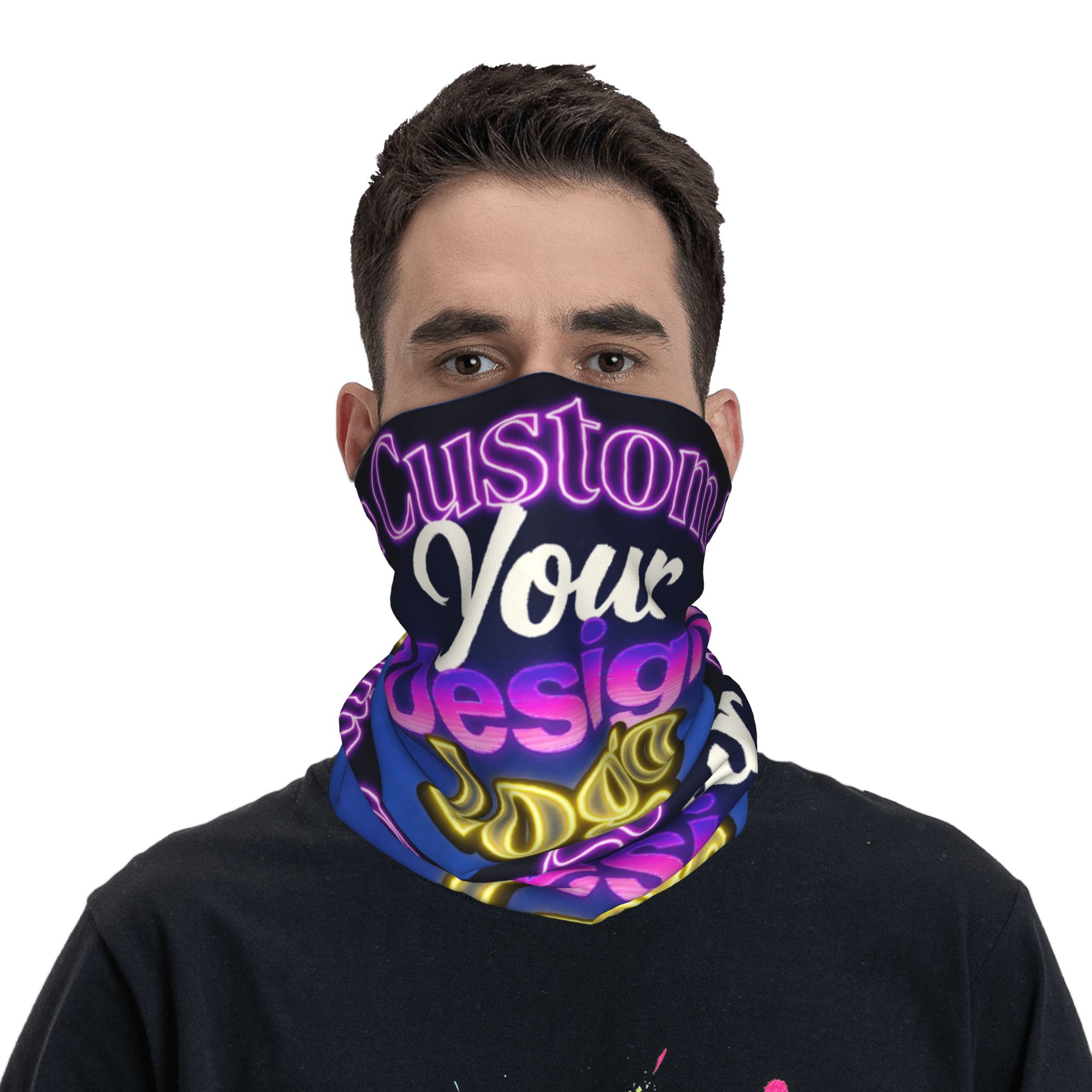 Custom Custom Your Design Logo - Neck Gaiter Face Cover 评论和价格