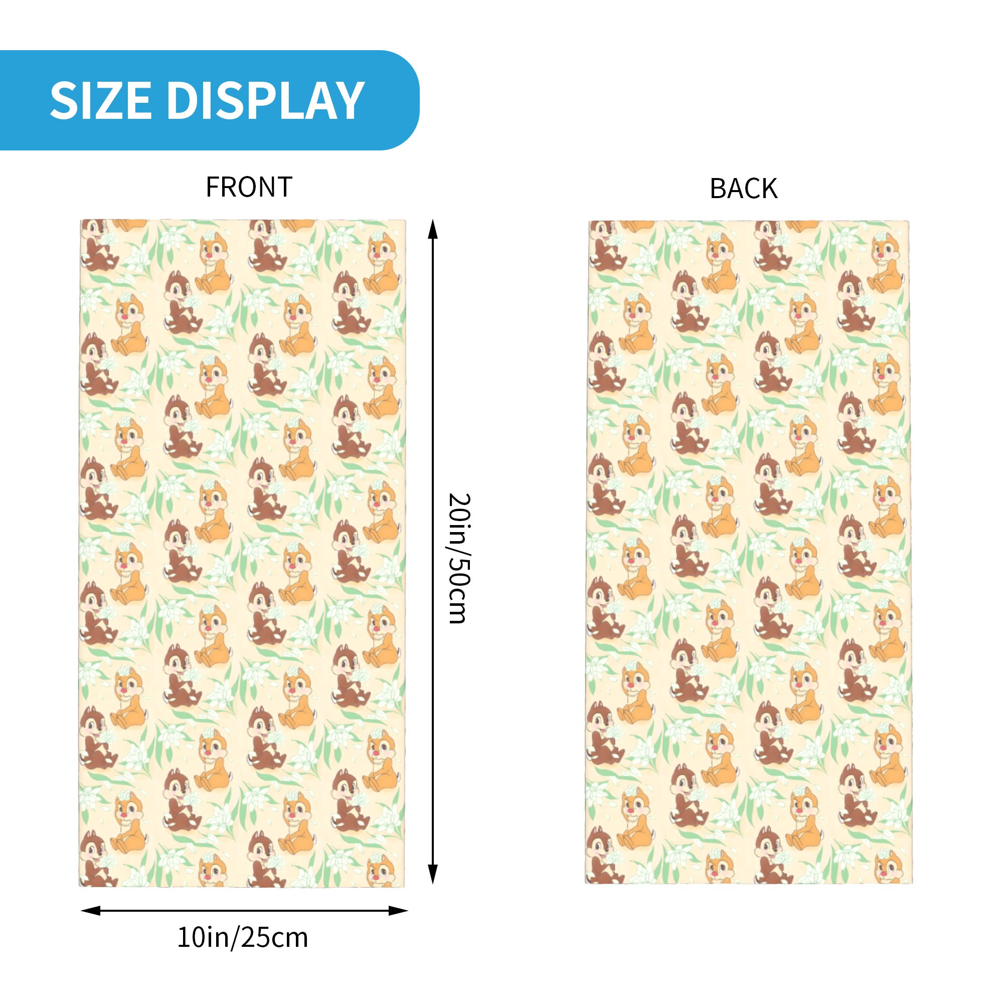 Custom Cute C-Chip And D-Dale  - Neck Gaiter Face Cover 评论和价格