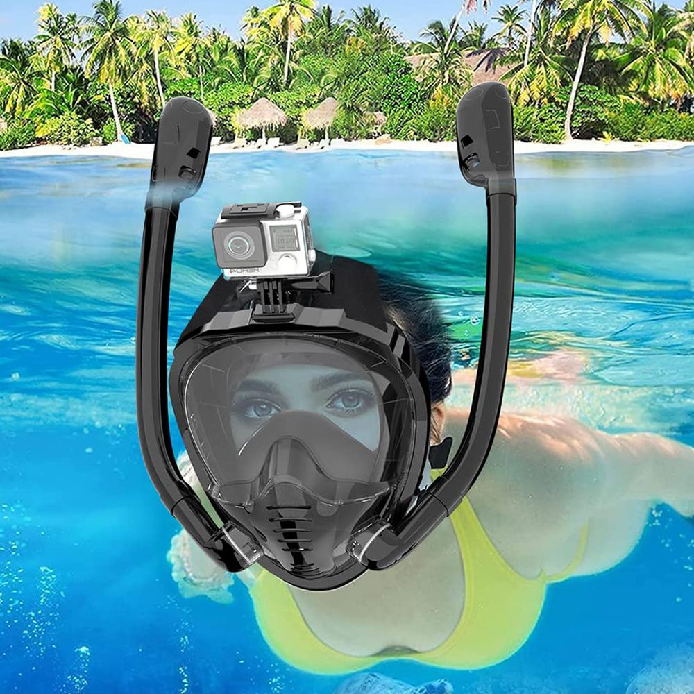 Full Face Snorkel Mask 180°Pan - Anti Pollution Mask 评论和价格