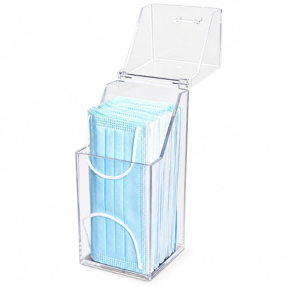 With Lid Face Mask Dispenser V - Face Mask Storage Box 评论和价格