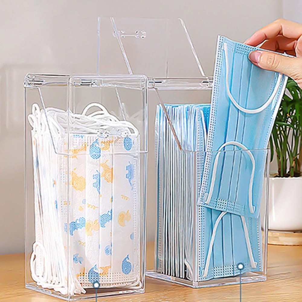 With Lid Face Mask Dispenser V - Face Mask Storage Box 评论和价格